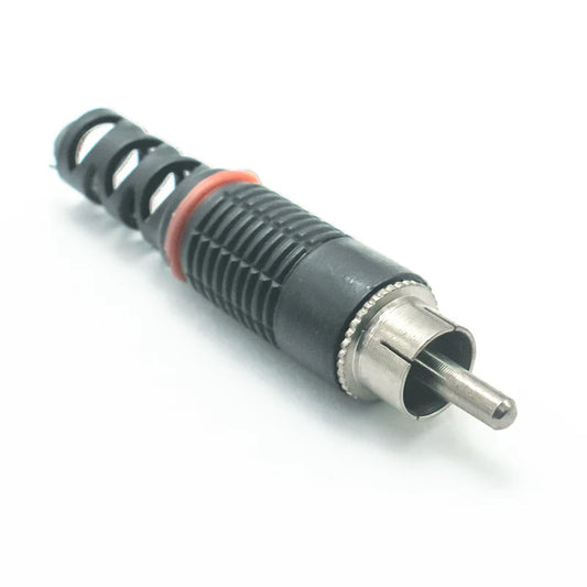 RCA Plug Solder Connector Male (Black